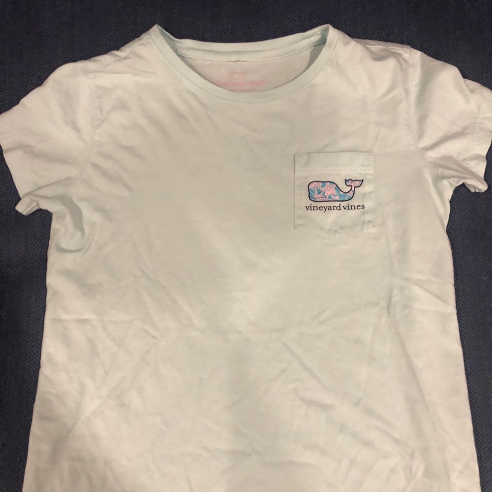 Mint green T girls 10-12